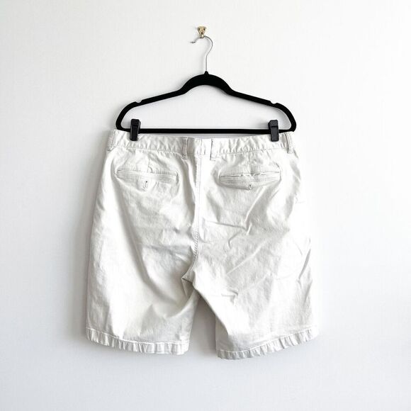 Tommy Bahama Mens Flat Front Stretch Tencel Chino Shorts Off-White Size 38 - Picture 2 of 9